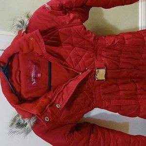10/12 kids HAWKE & Co. Red Winter Coat Children